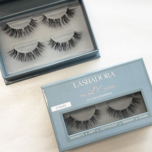 DIY Wimpern Extensions von LASHADORA mit cat eye Volumen LX08