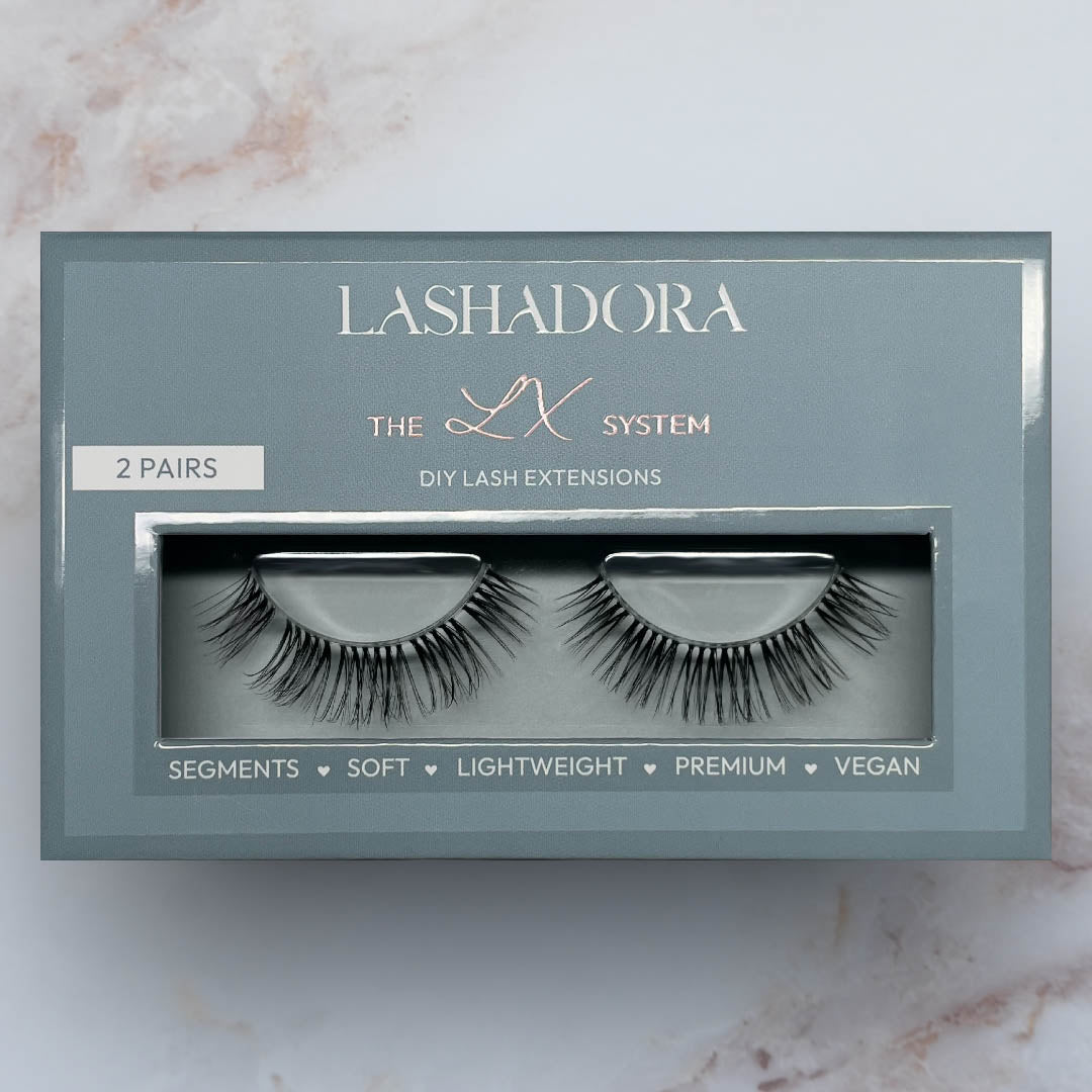 DIY Wimpernverlängerung von LASHADORA mit wispy Volumen LX07